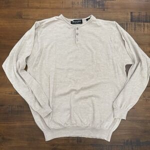 Brandini Women's Beige 100%‎ Extrafine Marino Wool Made In Italy Sweater, Size L